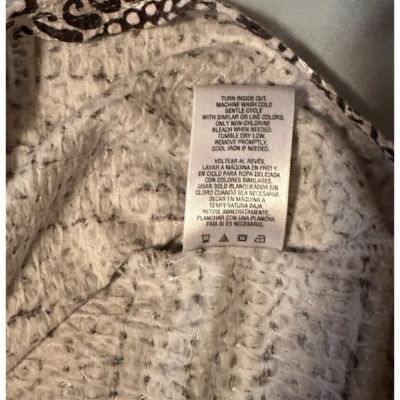 Jacqueline Smith Women’s Brown And White Short Sleeve Top Size XL Cotton Blend - Picture 5 of 10